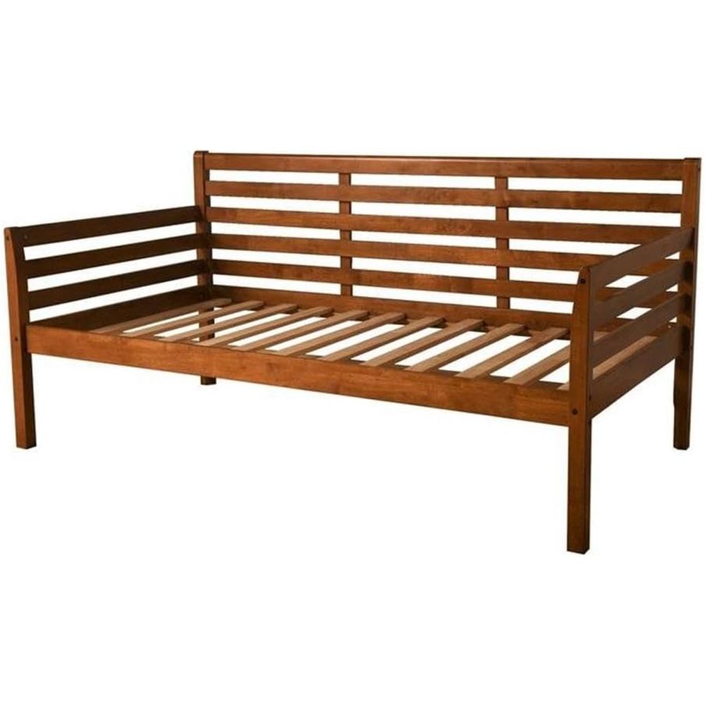 Sustainable Living Homes - Twin Daybed in Medium Brown, Solid