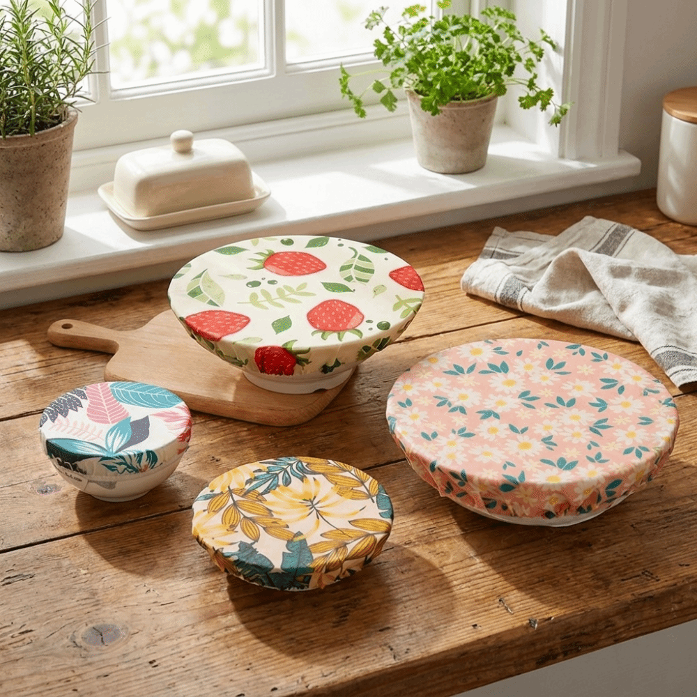 Beeswax Food Cover - Anti Dust Beeswax Cloth Bowl Cover