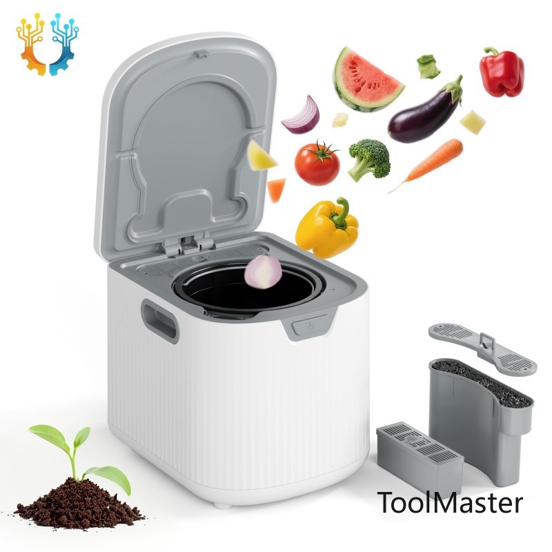 Compost Bin Countertop - 【2026】2.5L Odor-Free Indoor Compost Bin Countertop