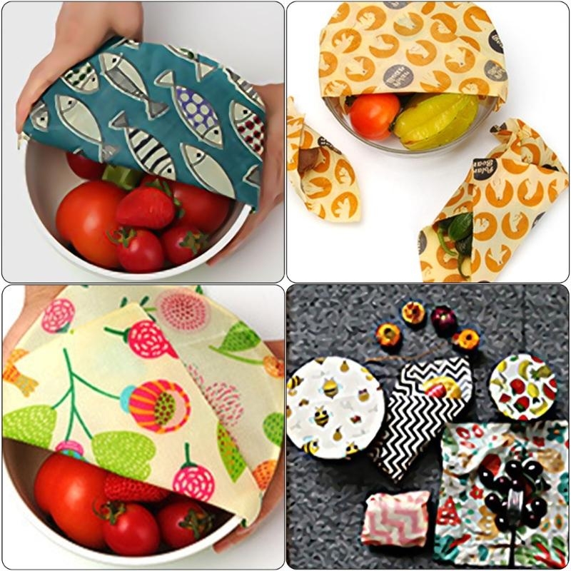 Beeswax Food Cover - Multipurpose Beeswaxs Food Storage Wraps 3
