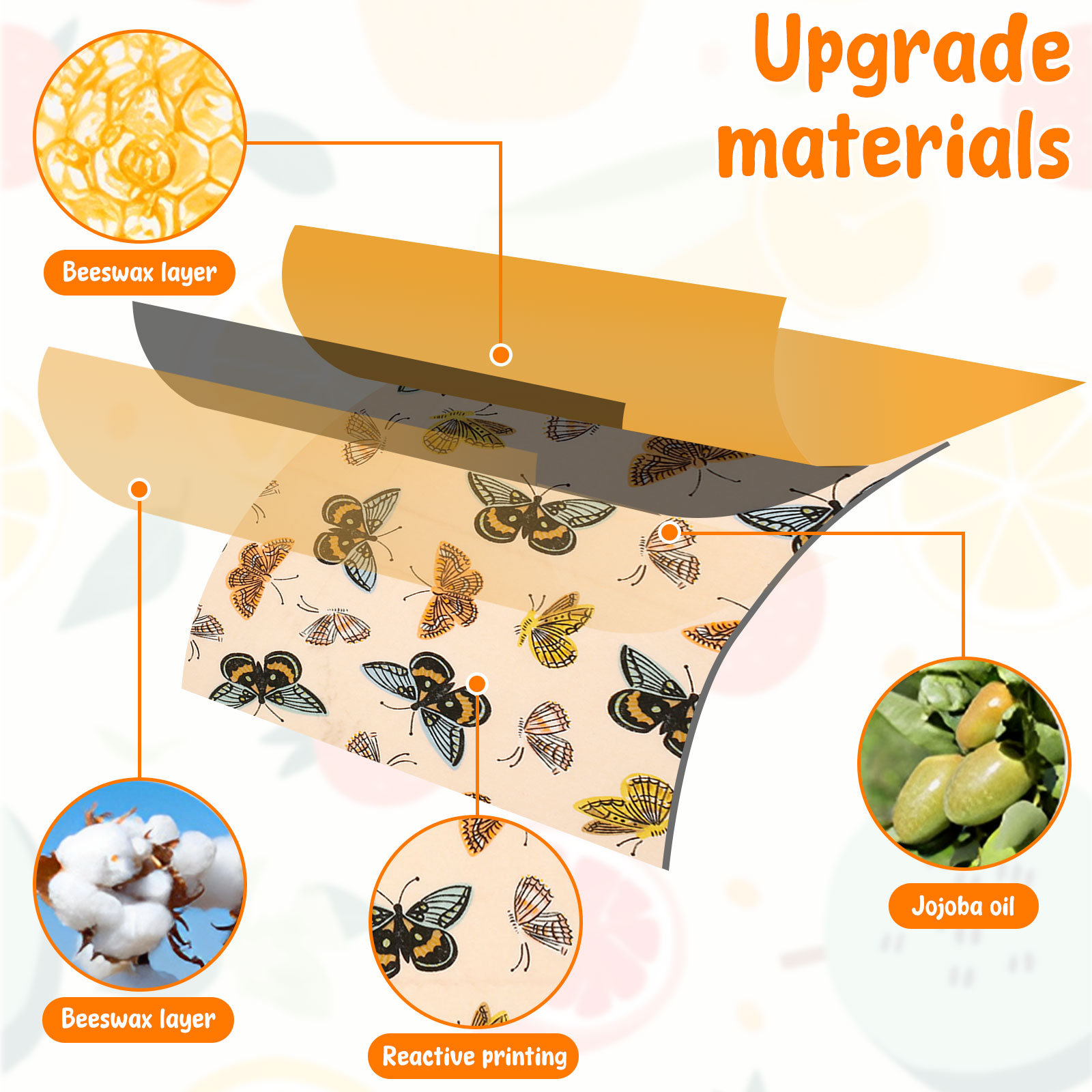 11 Pcs Beeswax Food Wrap Set R - Beeswax Food Cover review and price