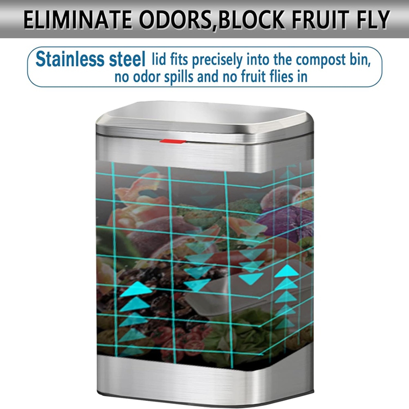 Hanging Kitchen Stainless-Stee - Compost Bin Countertop review and price