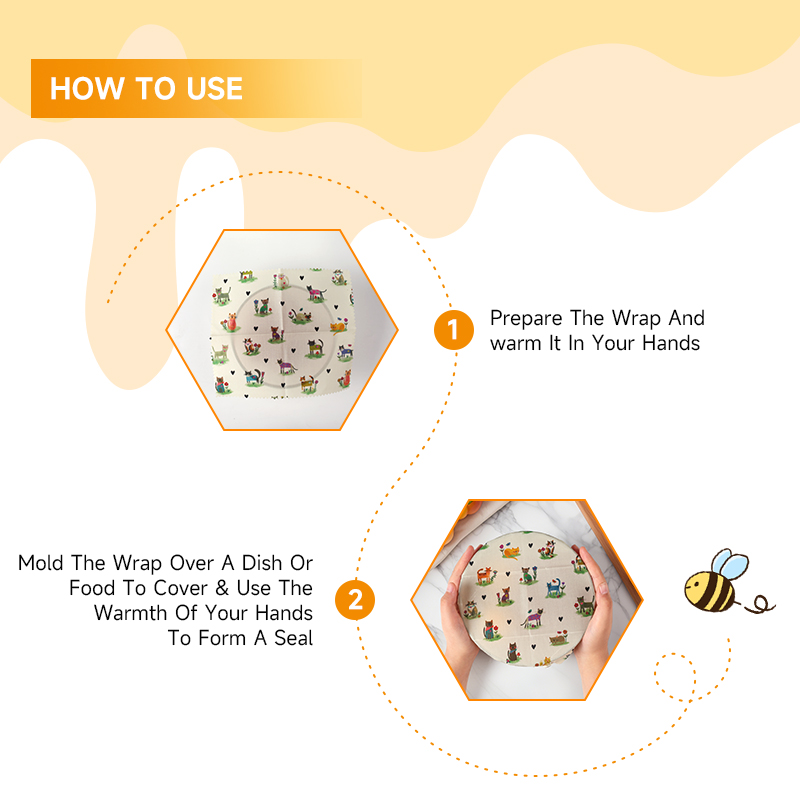6 Packs (2S. 2M, 2L) Reusable  - Beeswax Food Cover review and price